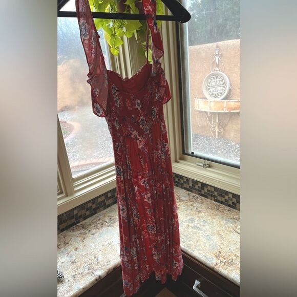 Summer dress with flutter sleeve back - Picture 4 of 6